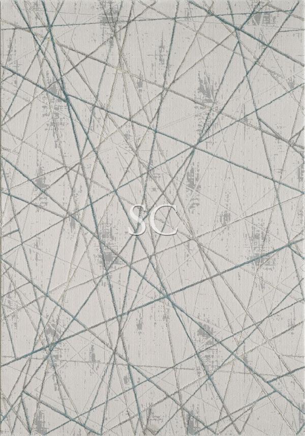 Ковер Planeta 0772A light grey-turquaz