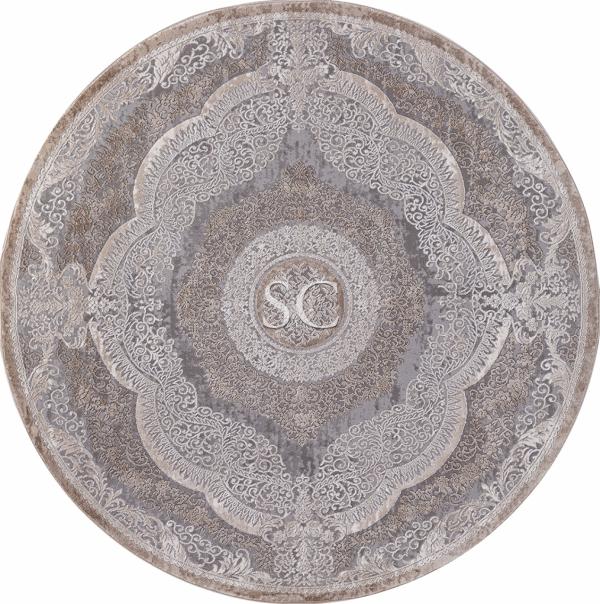 Ковер Armina 03880 grey/brown круг