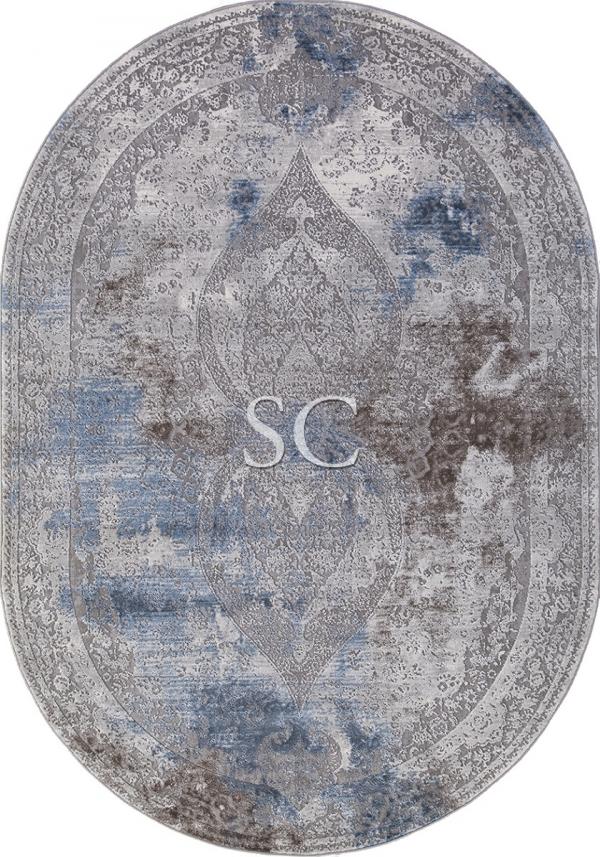 Ковер Armina 03879A blue/blue овал - картинка 1